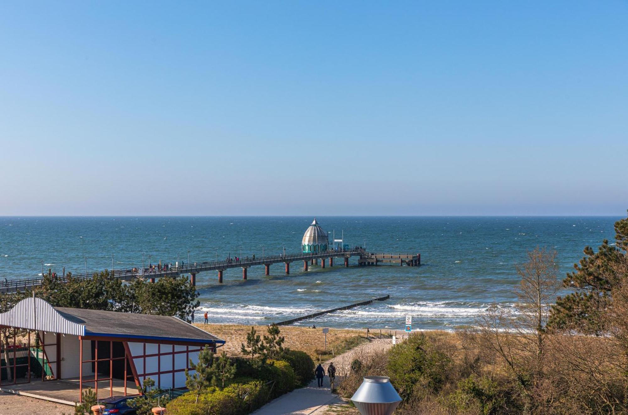 Krosse Krabbe An Der Seebruecke Zingst Buitenkant foto